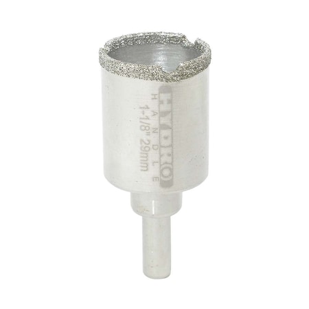 Hydro Handle 1-1/8 Inch Electroplated Diamond Bit 8 mm Shank HH118BIT